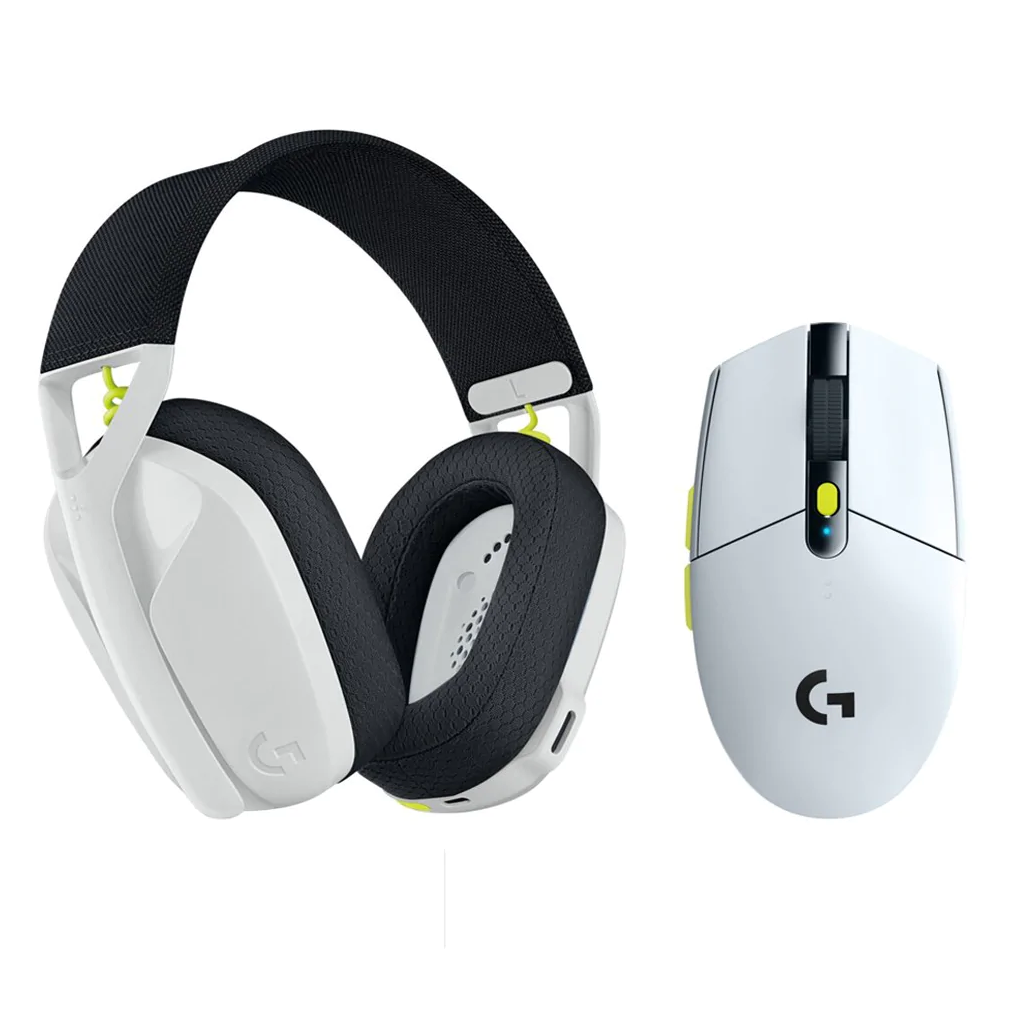 Combo Logitech inalámbrico Auricular G435 SE + Mouse G305 SE White - Thot  Computación