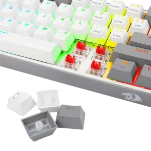 Teclado Redragon Fizz Pro Blanco/Gris Mecánico RGB - Imagen 4