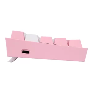 Teclado Redragon Fizz Pro Blanco/Rosa Mecánico RGB - Imagen 3