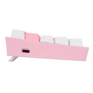 Teclado Redragon Fizz Pro Rosa/Blanco Mecánico RGB - Imagen 3