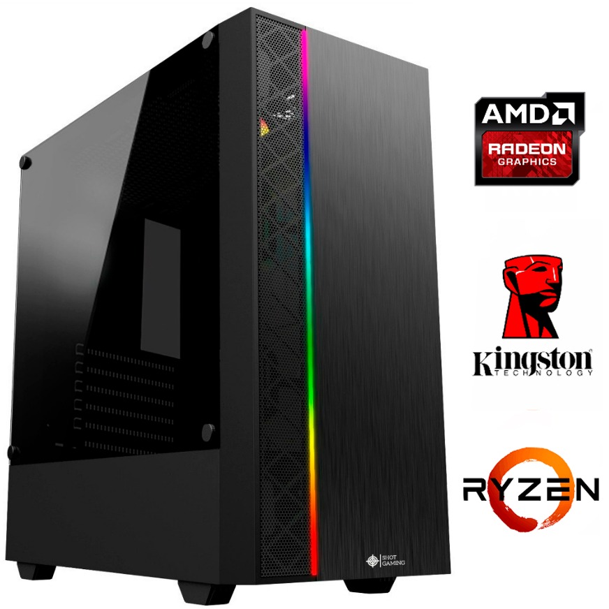 Equipo AMD Athlon 3000G 8Gb SSD Radeon Graphics Thot