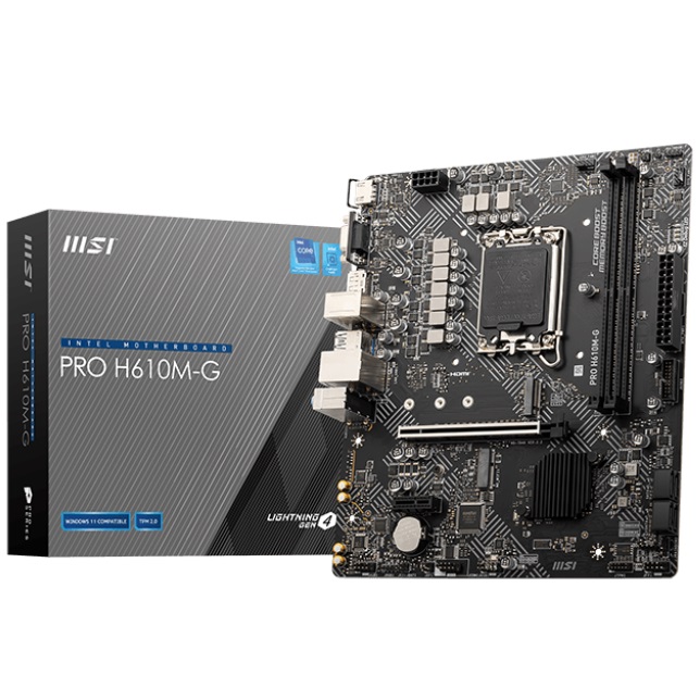 Imagen de Mother MSI Pro H610M-G DDR5