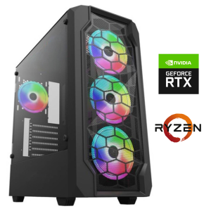 Equipo AMD Ryzen 5 4500 Pro Gamer - SSD - 16Gb - Geforce RTX3050 6Gb