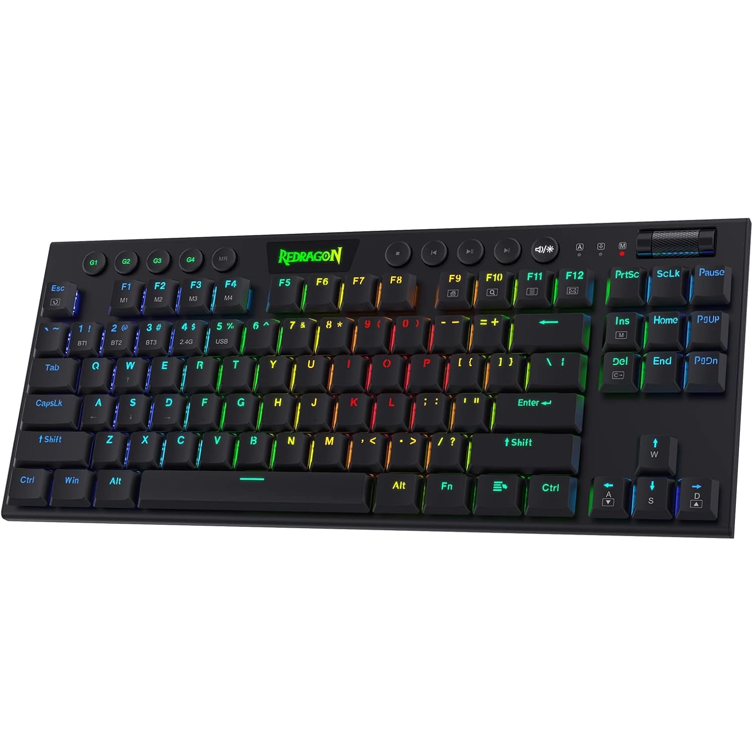 Imagen de Teclado Redragon Horus TKL White Mecánico – Bajo perfil
