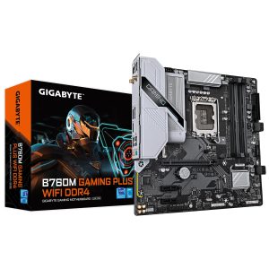 Mother Gigabyte B760M Gaming Plus WiFi - 4 bancos DDR4