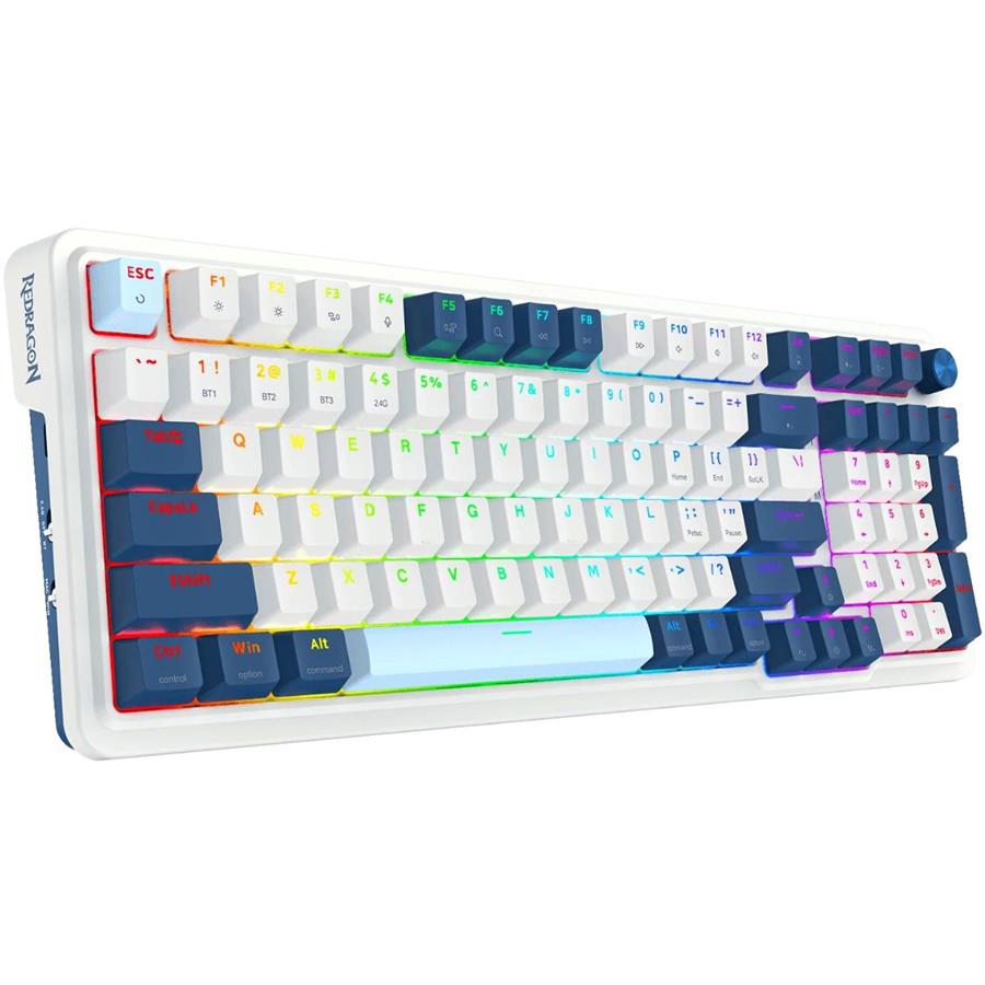 Imagen de Teclado Redragon K686 Eisa Pro White/Blue