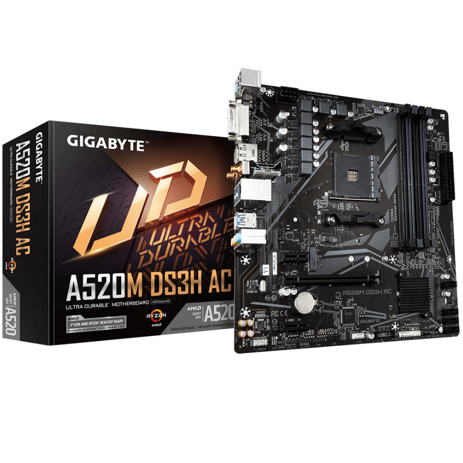 Imagen de Mother Gigabyte A520M DS3H AC