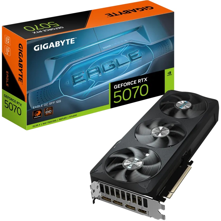 Imagen de GPU Gigabyte GeForce RTX 5070 Eagle OC SFF 12GB black
