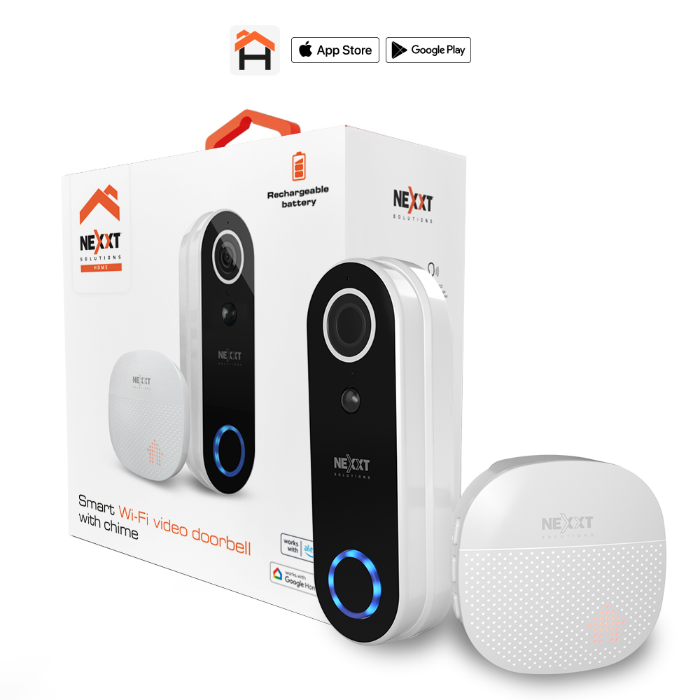 Imagen de Nexxt Timbre inteligente con cámara y conexión Wi-Fi NHC-D100