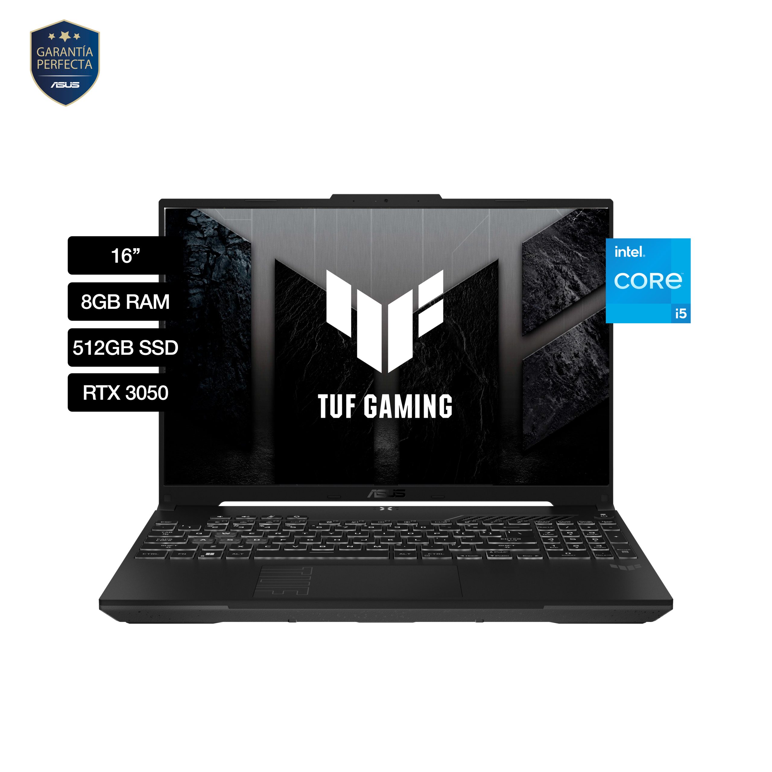 Imagen de Notebook ASUS TUF Gaming FX607VJ-RL011W Intel Core I5 210H/8Gb/512Gb SSD/RTX3050 /W11