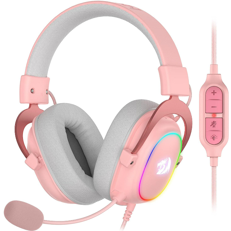 Imagen de Auricular Redragon Zeus-X H510 Pink