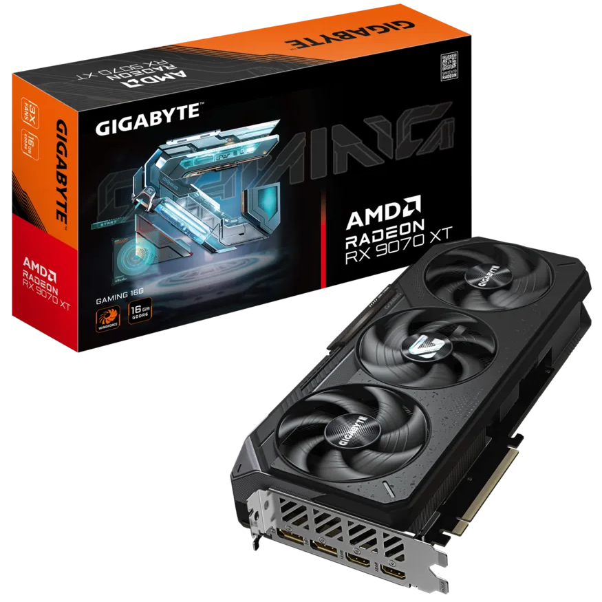 Imagen de GPU Gigabyte Radeon RX9070 XT Gaming 16Gb