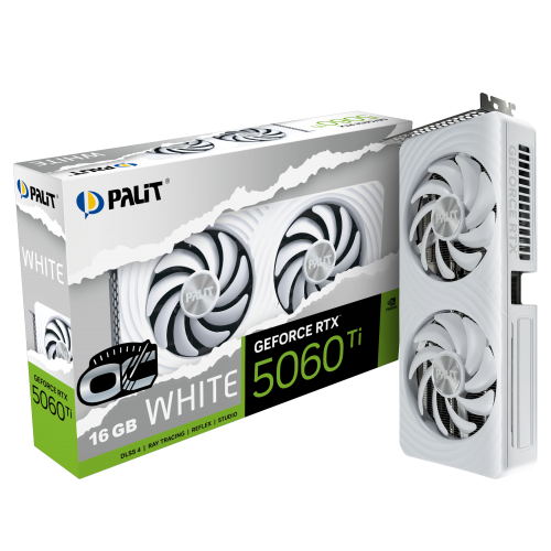 GPU Palit Geforce RTX5060 Ti White OC 16Gb GDDR7
