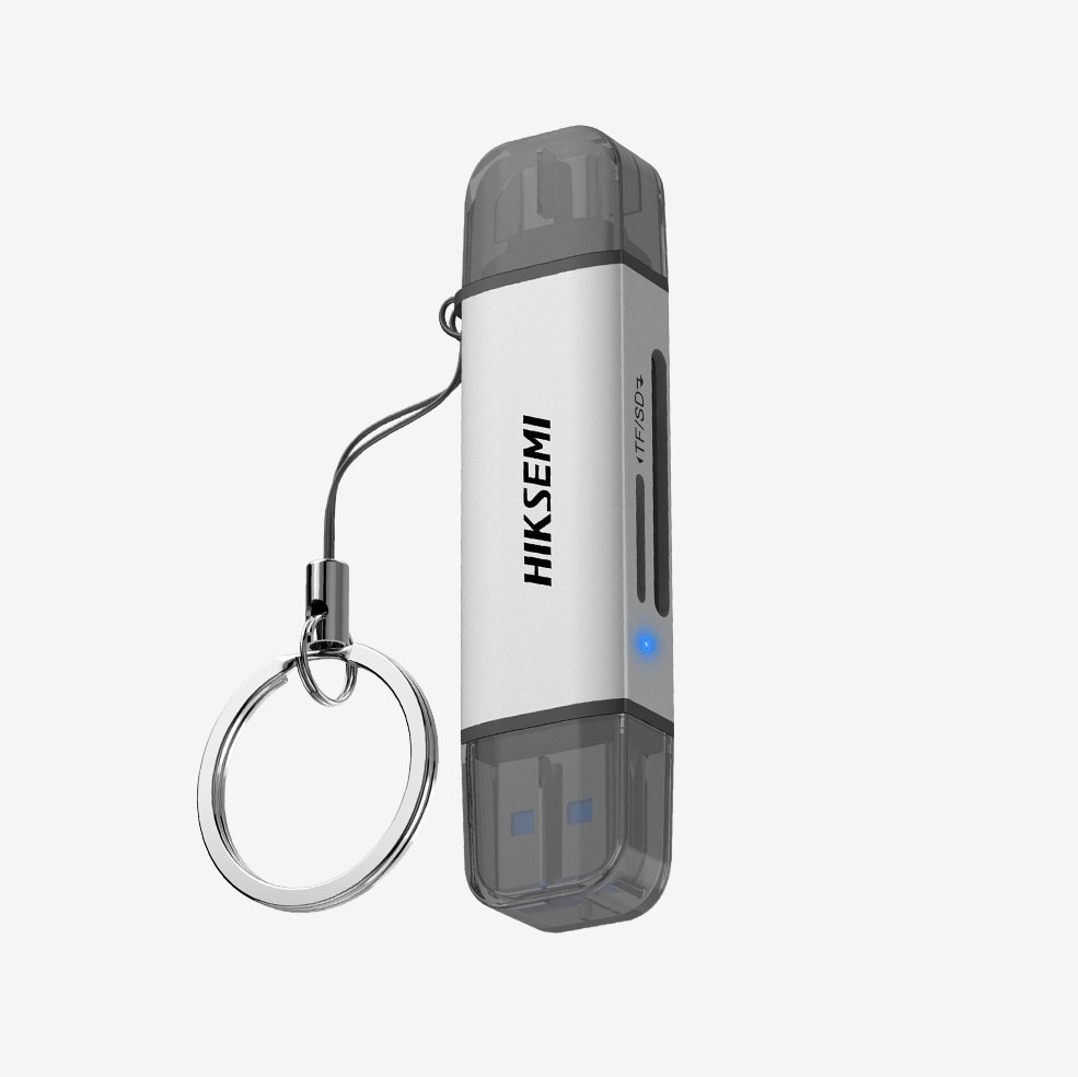 Imagen de Lector de tarjetas SD Hiksemi CR01 USB C/USB A