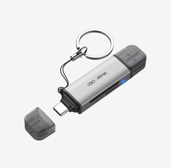 Lector de tarjetas SD Hiksemi CR01 USB C/USB A