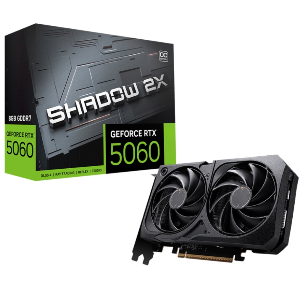 Imagen de GPU MSI GeForce RTX5060 Shadow 2X OC 8Gb