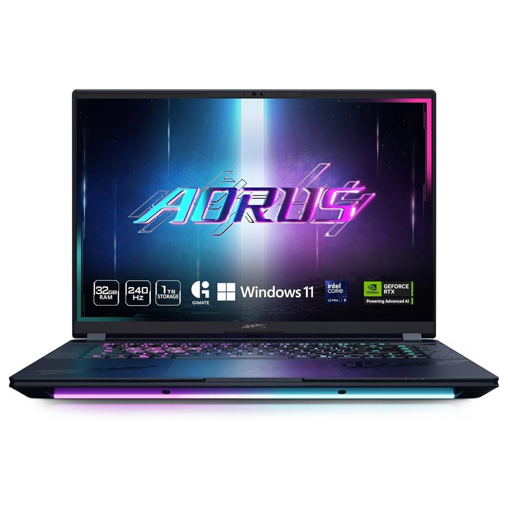 Imagen de Notebook Aorus Master 16 U9 275HX/32Gb/M.2 1Tb/RTX5080/16′′ 240Hz OLED/W11