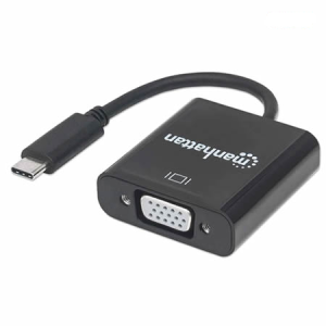 Conversor USB C M a VGA H Manhattan