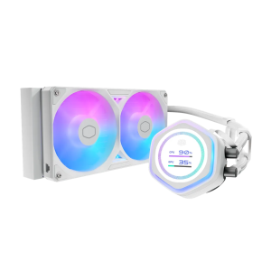 Watercooling Cooler Master Masterliquid 240 Atmos II LCD ARGB White
