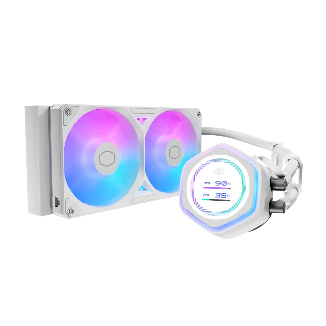 Imagen de Watercooling Cooler Master Masterliquid 240 Atmos II LCD ARGB White