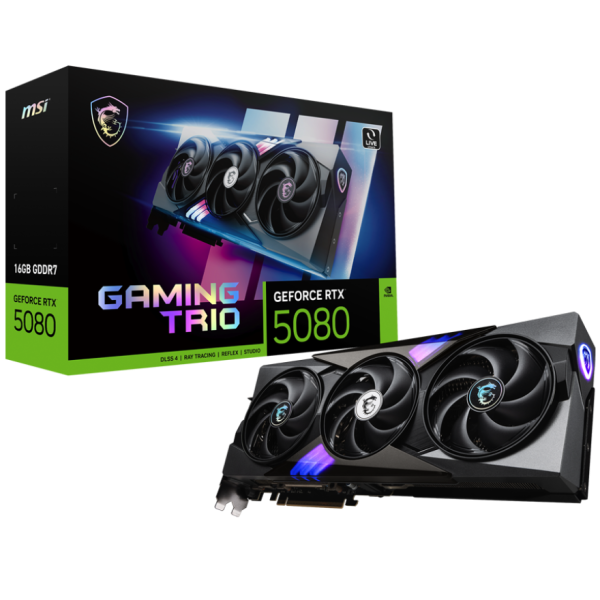 GPU MSI GeForce RTX 5080 Gaming Trio 16Gb
