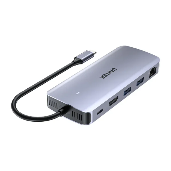 HUB Unitek USB-C 6 en 1 con carcasa SSD M.2