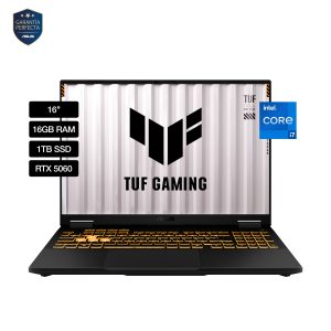 Notebook Gamer ASUS TUF Gaming F16 FX608JMR-RV010W i7-14650HX/16Gb/1Tb/RTX5060/16"/W11