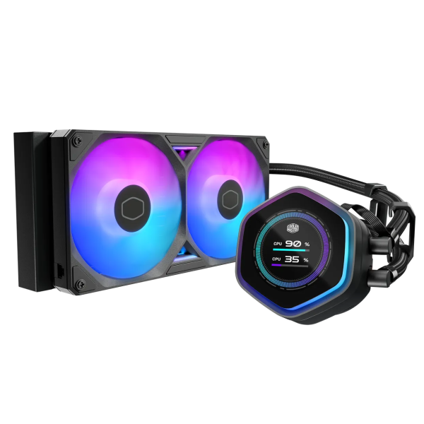 Watercooling Cooler Master Masterliquid 240 Atmos II LCD ARGB White Watercooling Cooler Master Masterliquid 240 Atmos II LCD ARGB White