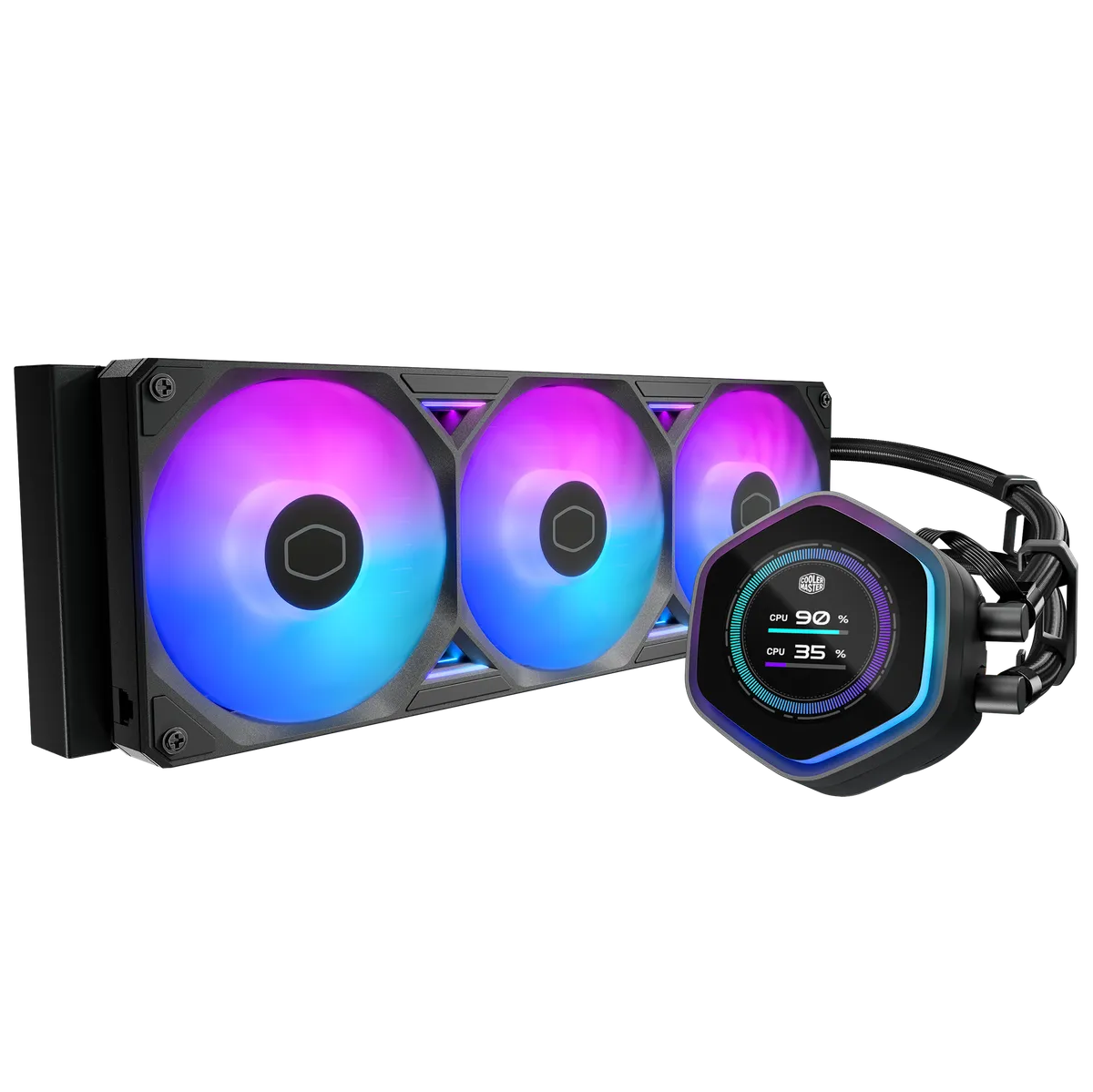 Imagen de Watercooling Cooler Master Masterliquid 360 Atmos II LCD ARGB Black