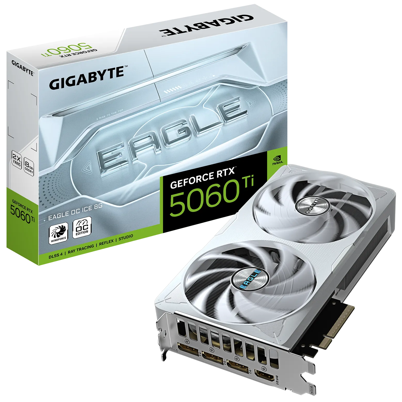 Imagen de GPU Gigabyte GeForce RTX5060 TI Eagle OC ICE 8Gb