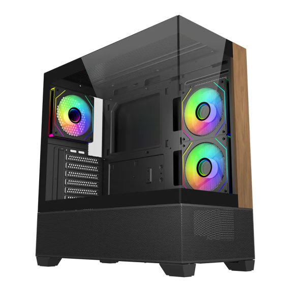Gabinete Cooler Master Elite 690 Wood Black Gabinete Cooler Master Elite 690 Wood Black
