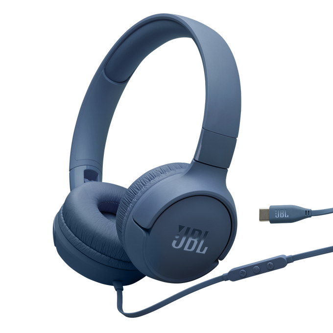 Imagen de JBL Headphone Tune 520C USB-C On Ear Blue
