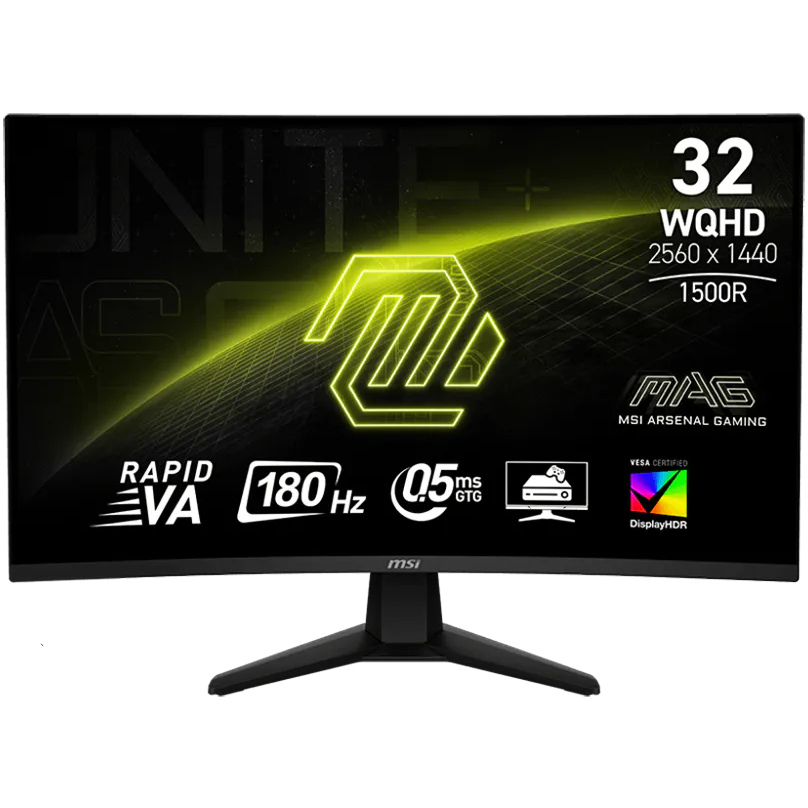 Imagen de Monitor MSI 31.5′′ MAG 32CQ6F Curvo WQHD 180Hz