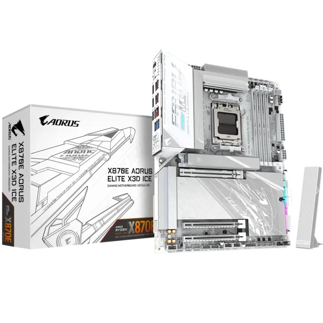 Imagen de Mother Gigabyte X870e Aorus Elite X3D ICE