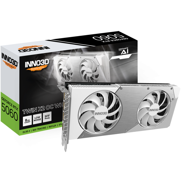 GPU Inno3d GeForce RTX 5060 8GB Twin X2 OC White