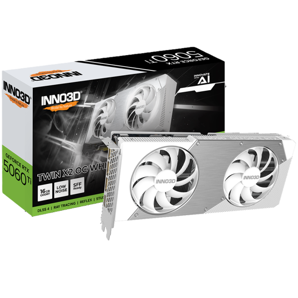 GPU Inno3d GeForce RTX 5060 Ti 16GB Twin X2 OC White