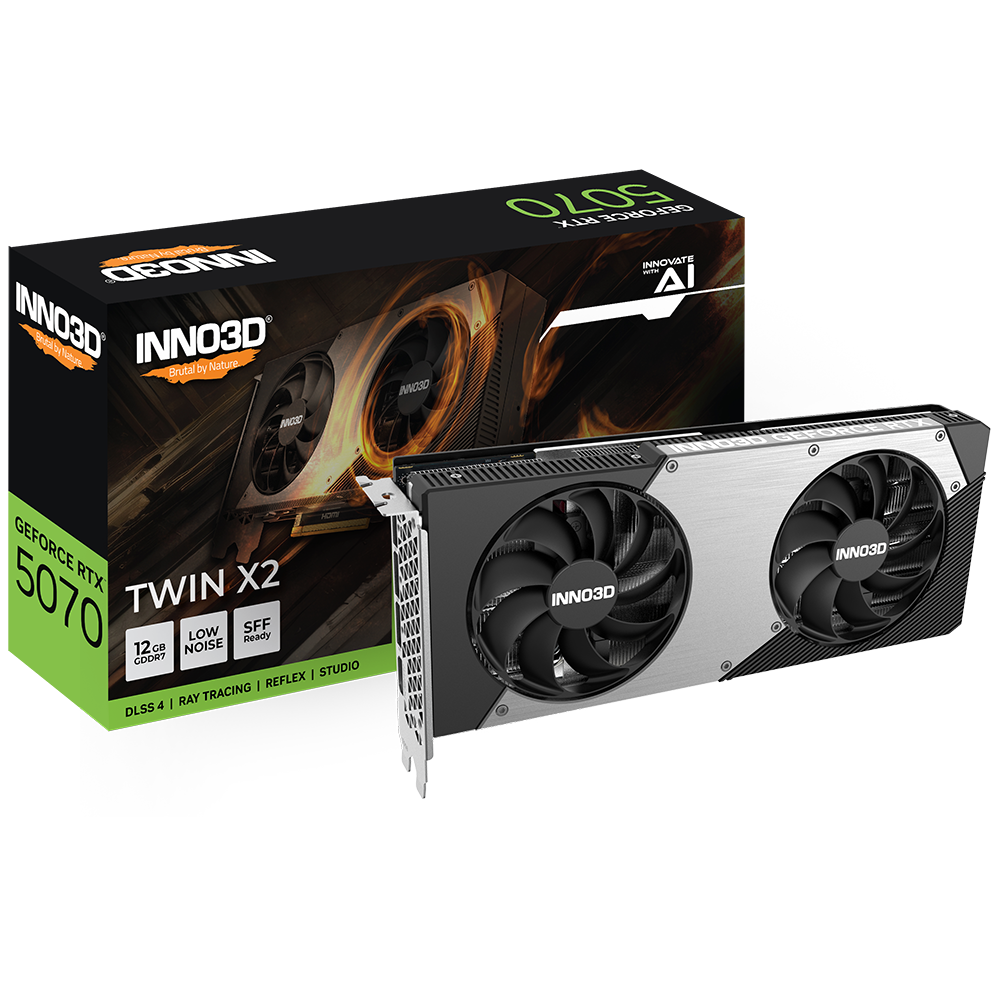 Imagen de GPU Inno3d GeForce RTX 5070 12Gb Twin X2
