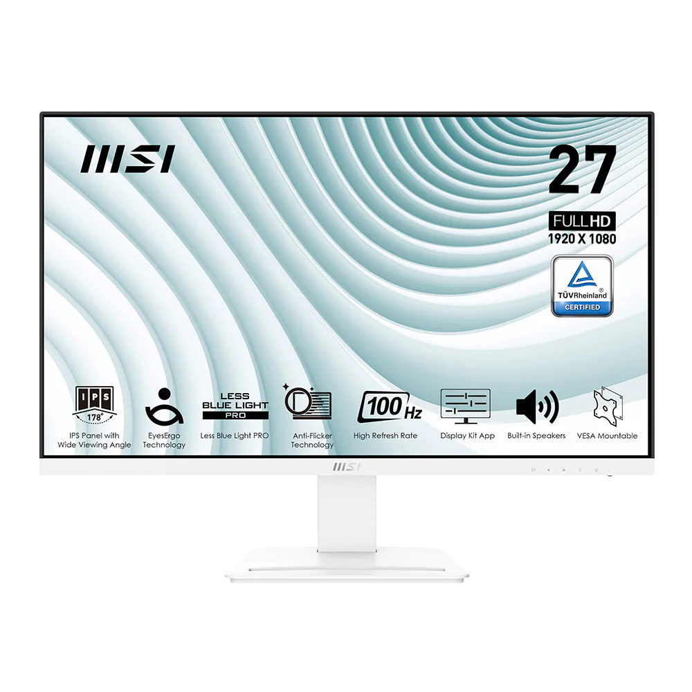 Imagen de Monitor MSI PRO MP273AW FHD 27′′ IPS 100Hz