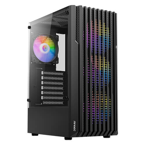 Gabinete Antec AX22 Elite - 4 fanes RGB - Cristal templado