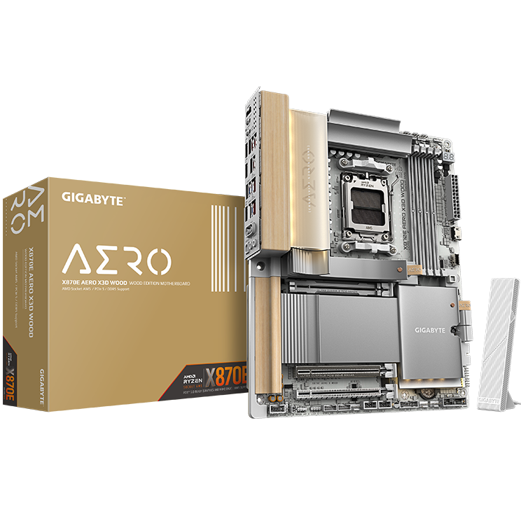 Imagen de Mother Gigabyte X870E Aero X3D Wood