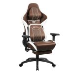 Silla Gamer Shot Rogue - Brown/White