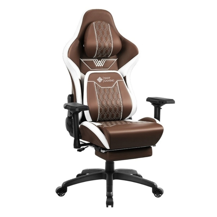 Imagen de Silla Gamer Shot Rogue – Brown/White
