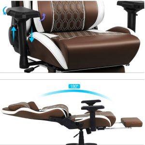 Silla Gamer Shot Rogue - Brown/White