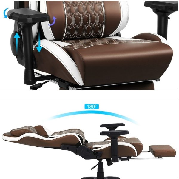 Silla Gamer Shot Rogue - Brown/White