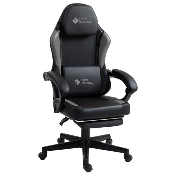Silla Gamer Shot Warlord - Grey/Black