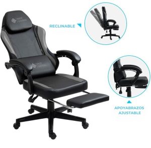 Silla Gamer Shot Warlord - Grey/Black