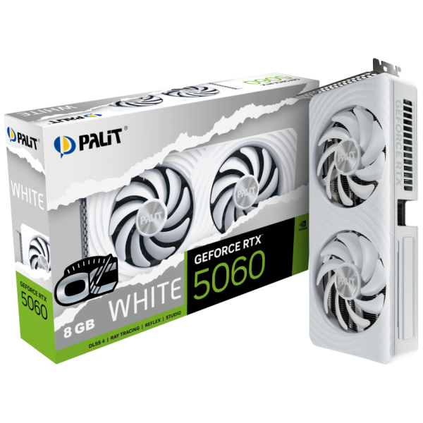 GPU Palit Geforce RTX5060 White OC 8Gb GDDR7 GPU Palit Geforce RTX5060 White OC 8Gb GDDR7