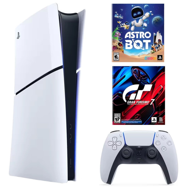 Sony PlayStation 5 Slim Digital Astro Bot + Gran Turismo 7 Sony PlayStation 5 Slim Digital Astro Bot + Gran Turismo 7