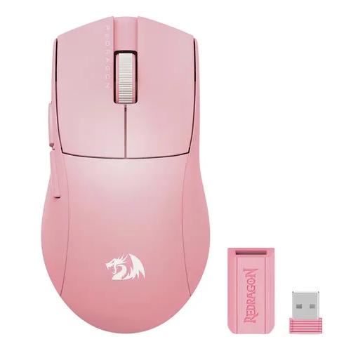 Imagen de Mouse Redragon K1NG Pro 1K M916 Pink 2.4/BT/Wired