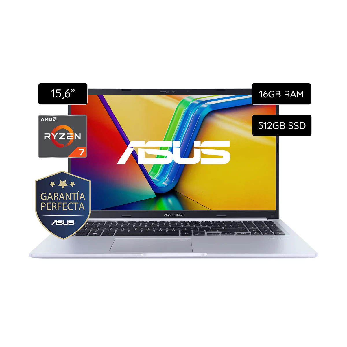 Imagen de Notebook ASUS VIVOBOOK M1502YA-BQ701 R7-7730U/16Gb/512Gb Pcie/15.6/Free DOS